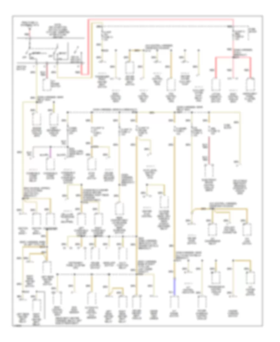 Power Distribution Wiring Diagram 2 of 2 for Cadillac Catera 2001