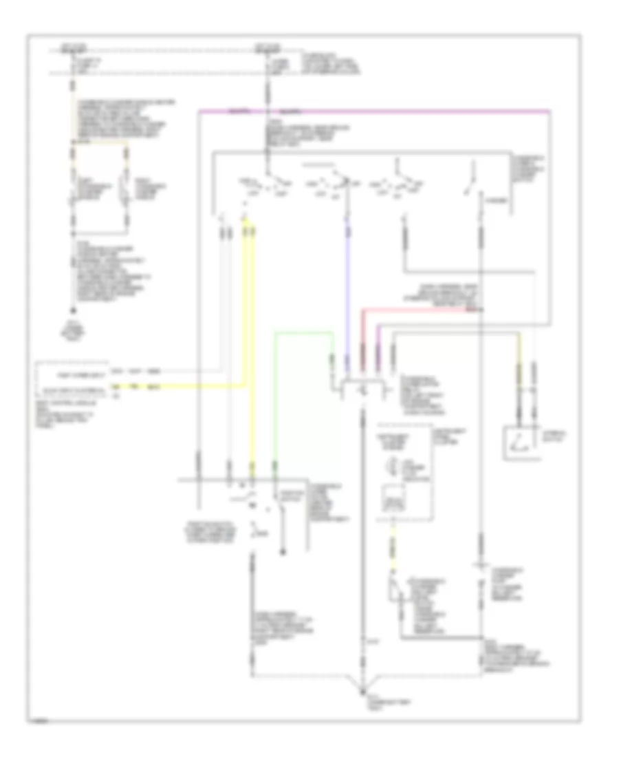 Wiper Washer Wiring Diagram for Cadillac Catera 2001