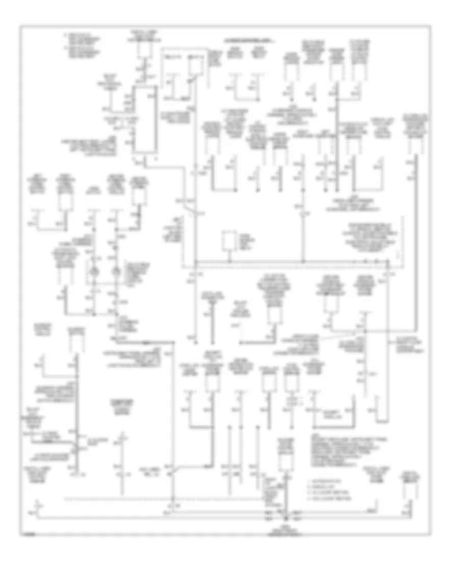 Ground Distribution Wiring Diagram (3 of 6) for Cadillac Escalade 2014
