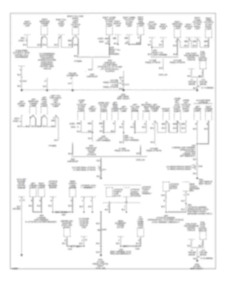 Ground Distribution Wiring Diagram (6 of 6) for Cadillac Escalade 2014