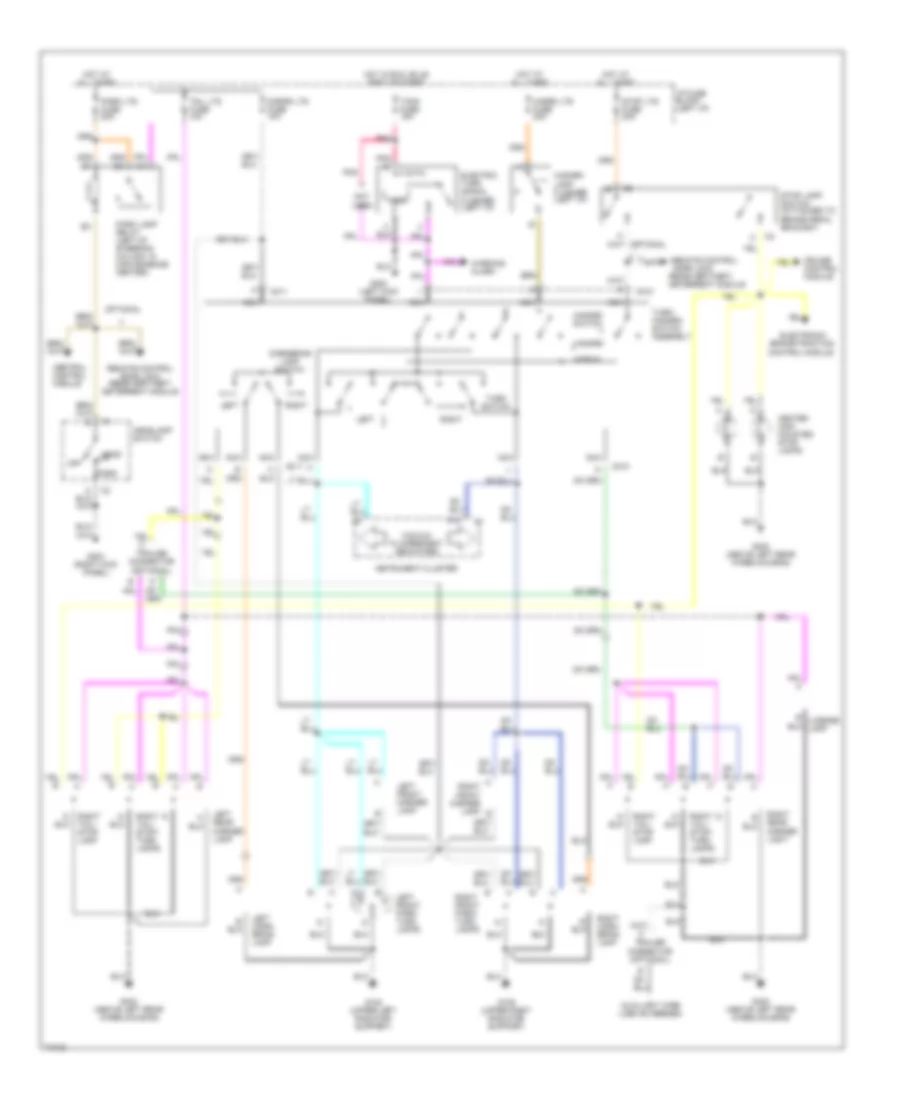 Exterior Light Wiring Diagram for Cadillac Fleetwood 1995