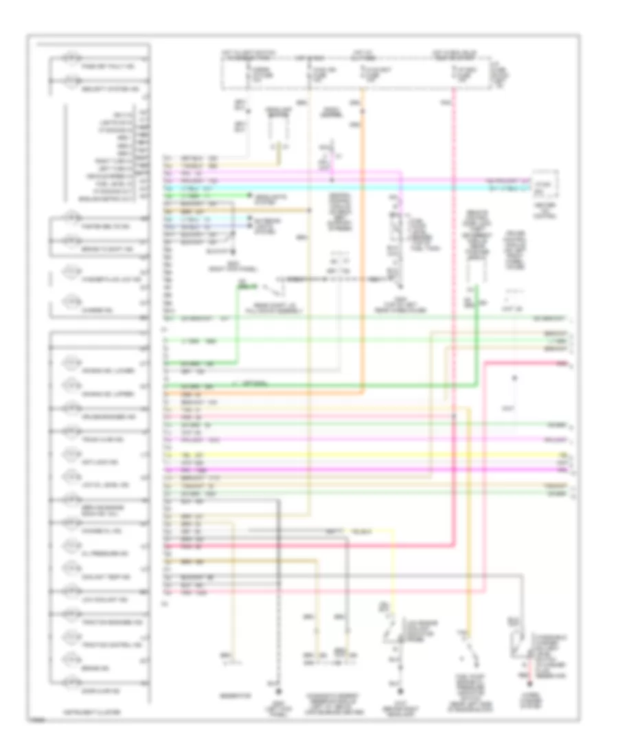 Instrument Cluster Wiring Diagram 1 of 2 for Cadillac Fleetwood 1995