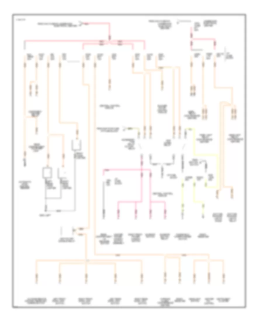 Power Distribution Wiring Diagram 2 of 3 for Cadillac Fleetwood 1995