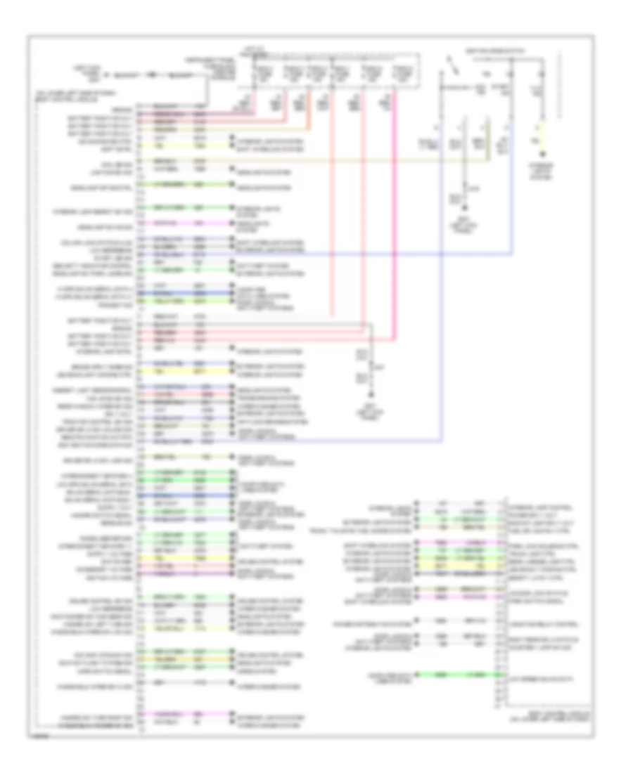 Body Control Modules Wiring Diagram 1 of 2 for Cadillac SRX 2013