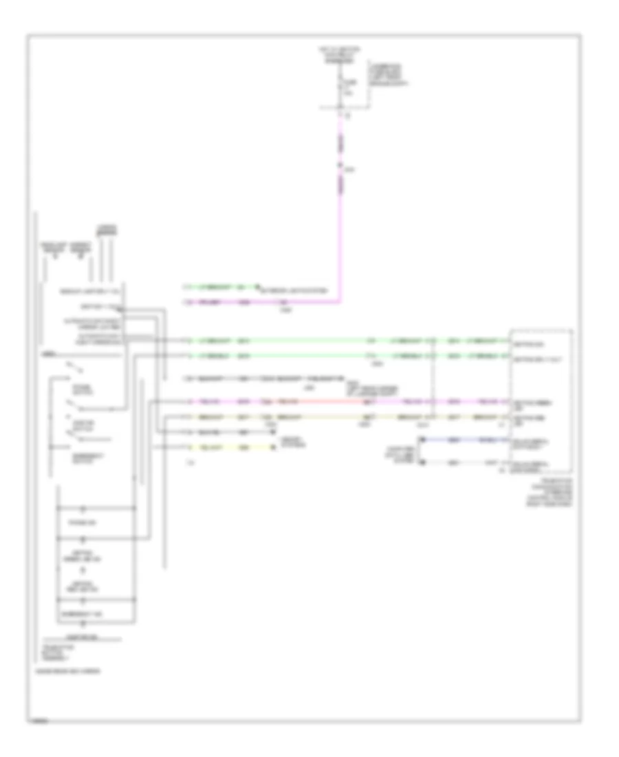 Electrochromic Mirror Wiring Diagram for Cadillac SRX 2013