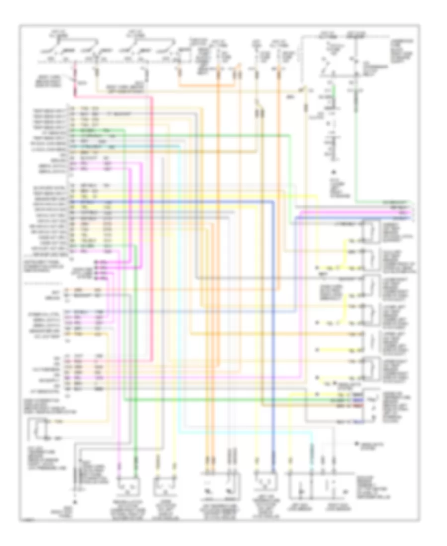 Automatic A C Wiring Diagram 1 of 2 for Cadillac DeVille 2001
