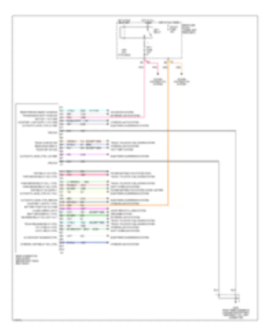 Rear Integration Module Wiring Diagram for Cadillac DeVille 2001