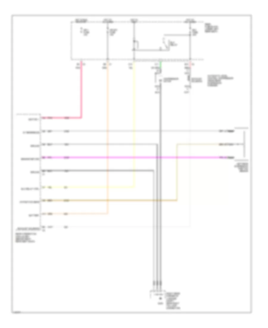 Electronic Level Control Wiring Diagram, without Electronic Suspension for Cadillac DeVille 2001
