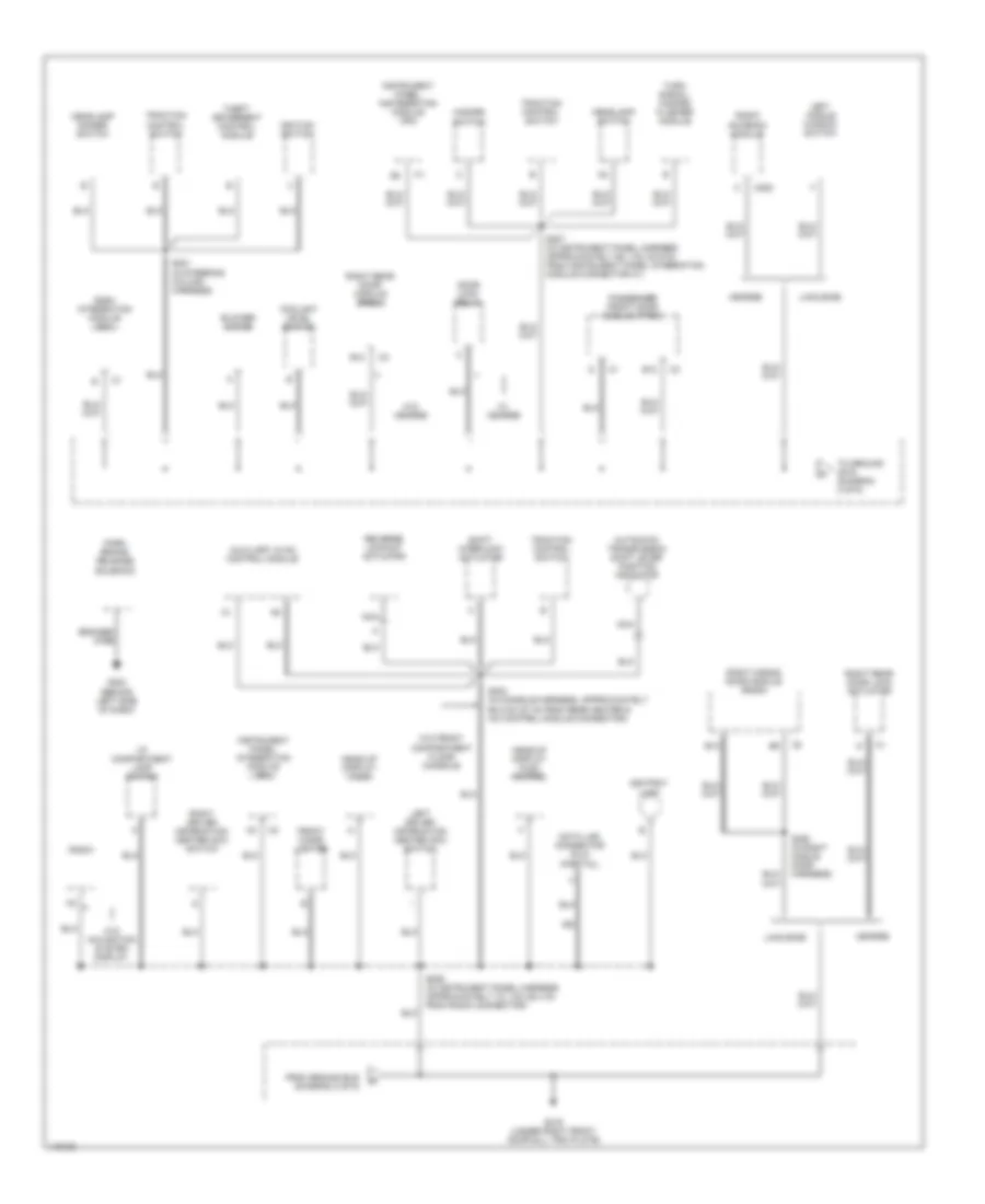 Ground Distribution Wiring Diagram (2 of 6) for Cadillac DeVille 2001