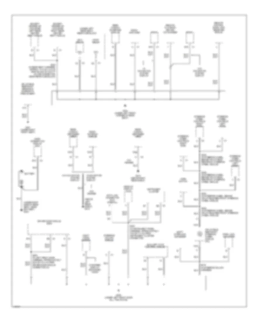 Ground Distribution Wiring Diagram (3 of 6) for Cadillac DeVille 2001
