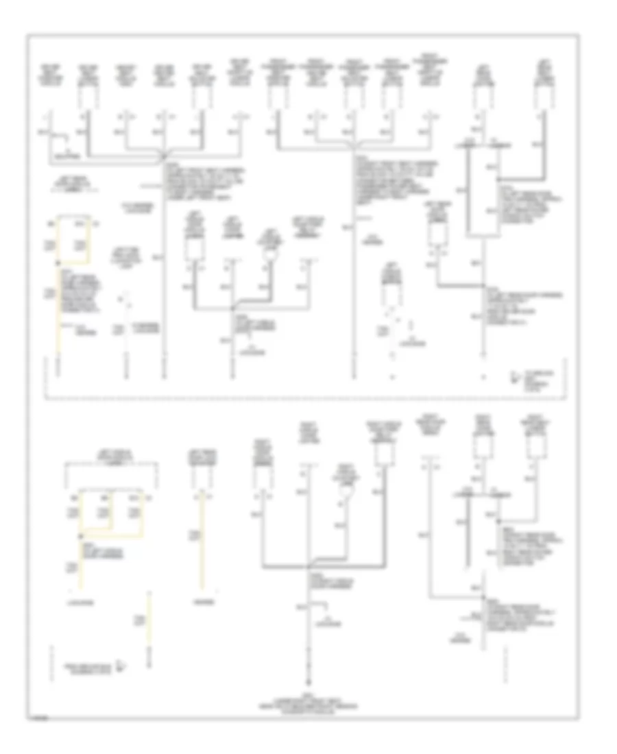 Ground Distribution Wiring Diagram (4 of 6) for Cadillac DeVille 2001