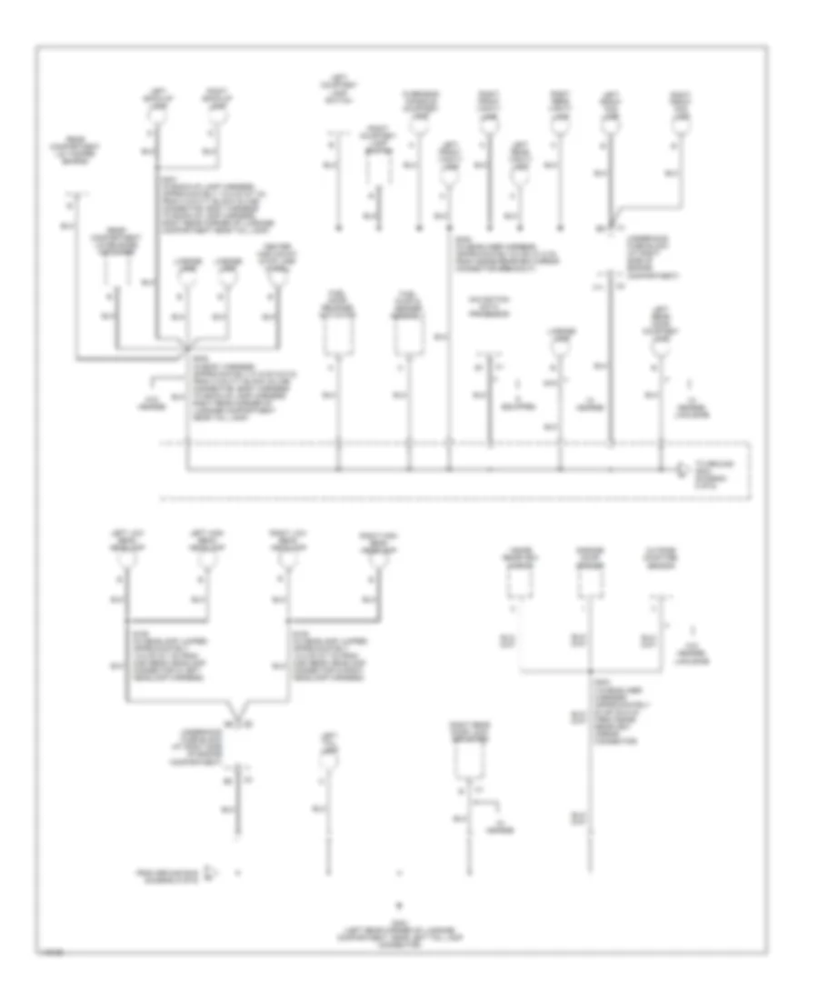 Ground Distribution Wiring Diagram 5 of 6 for Cadillac DeVille 2001
