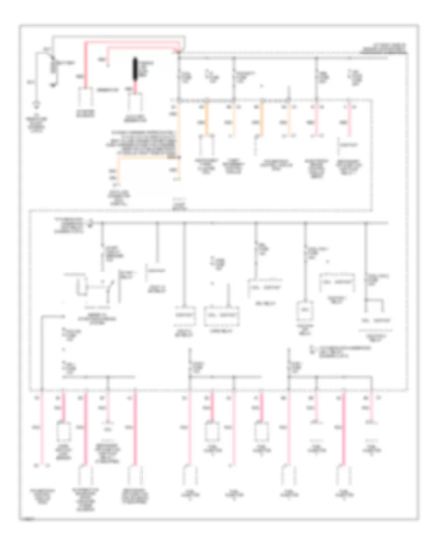 Power Distribution Wiring Diagram 1 of 8 for Cadillac DeVille 2001