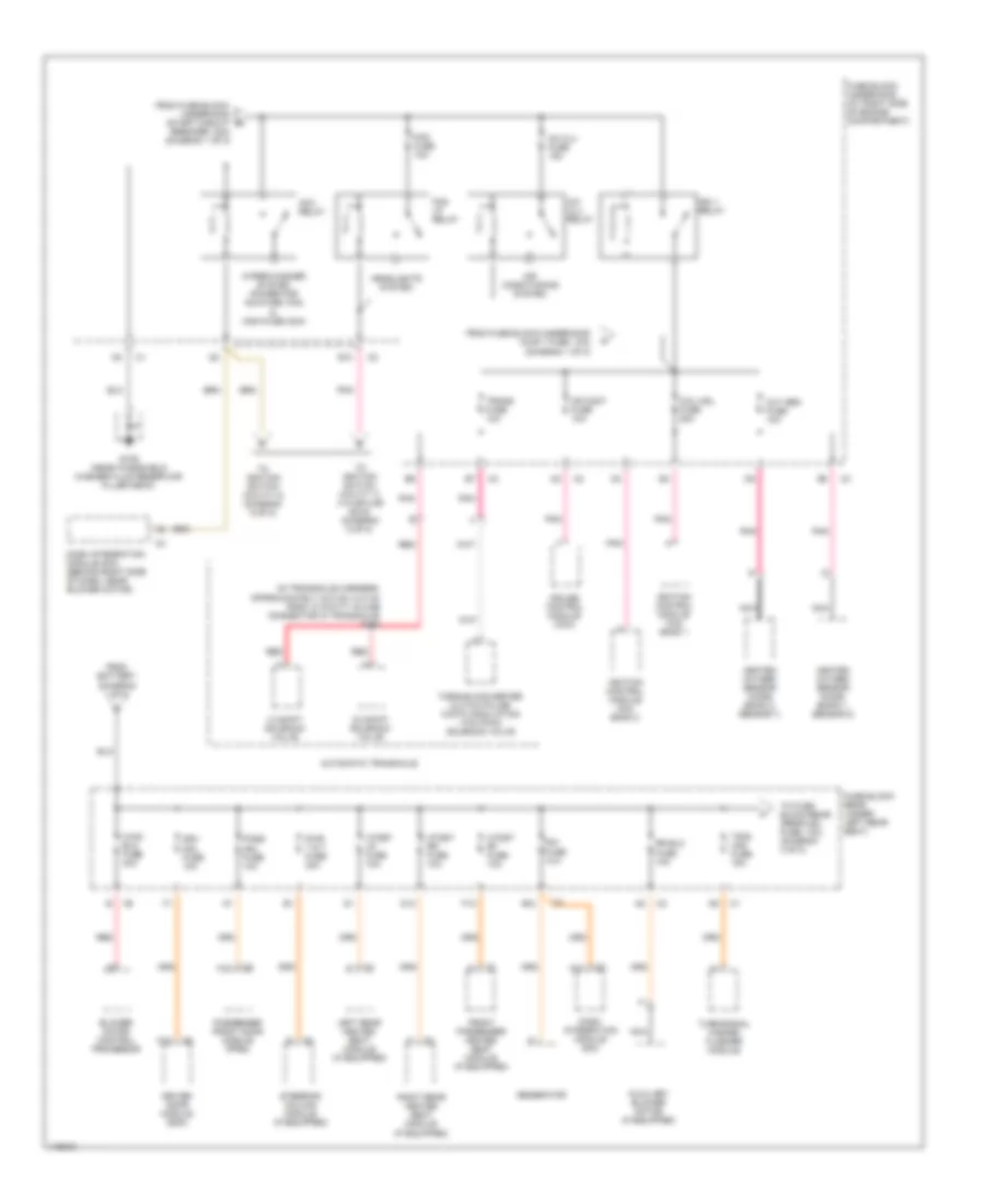 Power Distribution Wiring Diagram (2 of 8) for Cadillac DeVille 2001