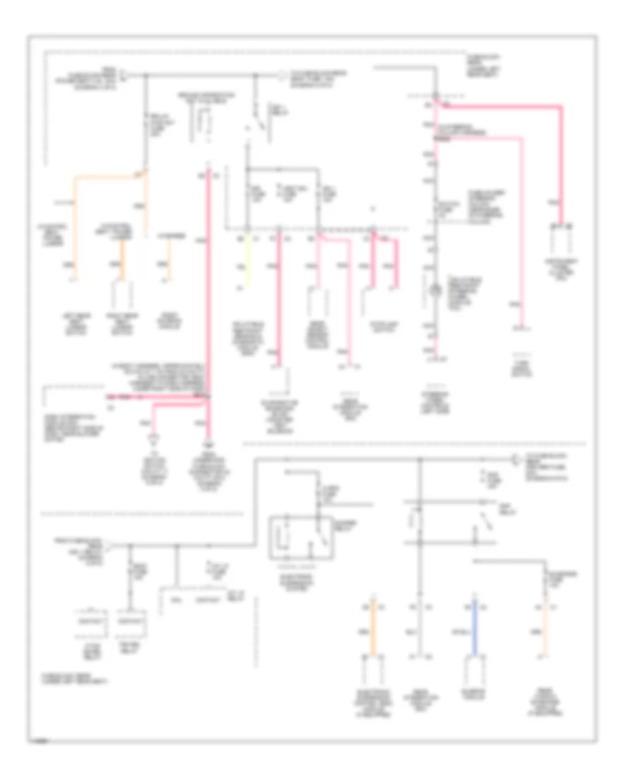 Power Distribution Wiring Diagram (5 of 8) for Cadillac DeVille 2001