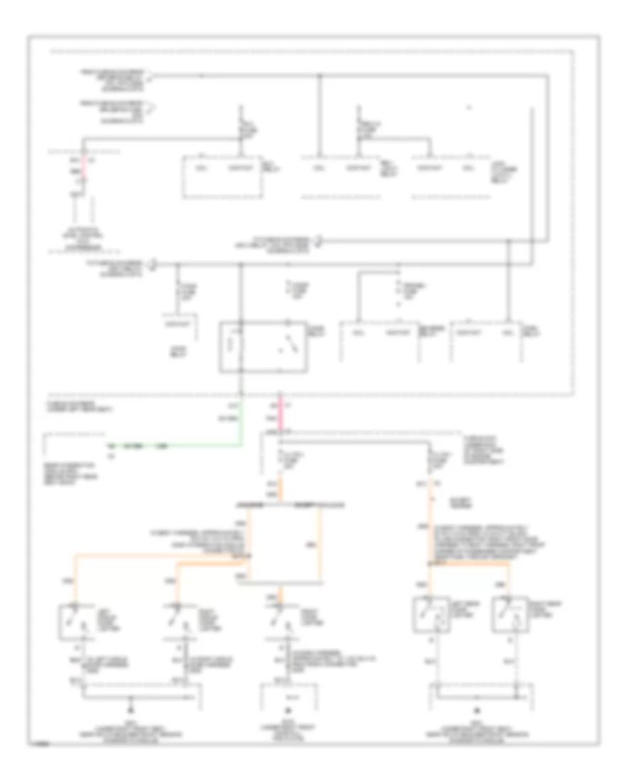 Power Distribution Wiring Diagram (7 of 8) for Cadillac DeVille 2001