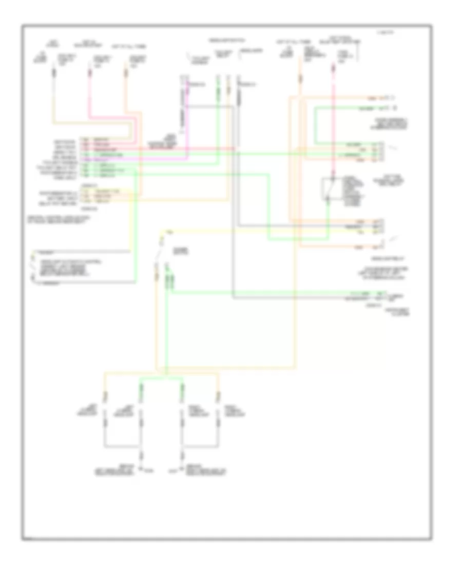 Headlight Wiring Diagram with DRL for Cadillac Fleetwood Brougham 1995