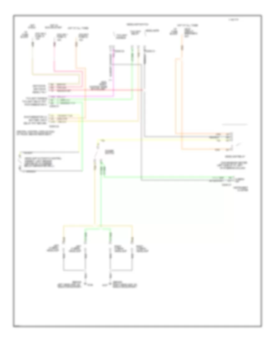 Headlight Wiring Diagram, without DRL for Cadillac Fleetwood Brougham 1995