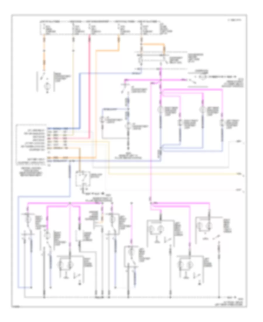Courtesy Lamp Wiring Diagram 1 of 2 for Cadillac Fleetwood Brougham 1995