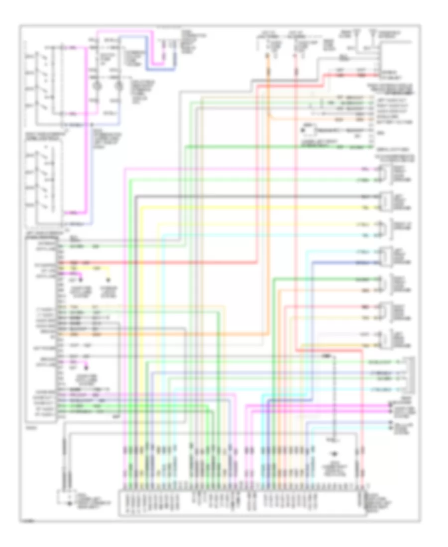 Radio Wiring Diagrams, without Bose System for Cadillac DeVille DHS 2001
