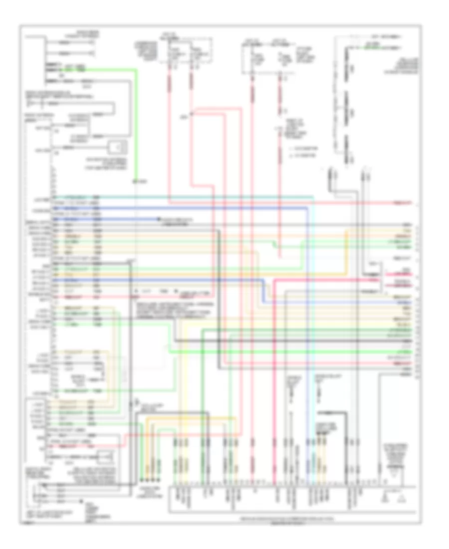 Navigation Wiring Diagram, with UYS, Y91  UQA (1 of 4) for Cadillac Escalade ESV 2014