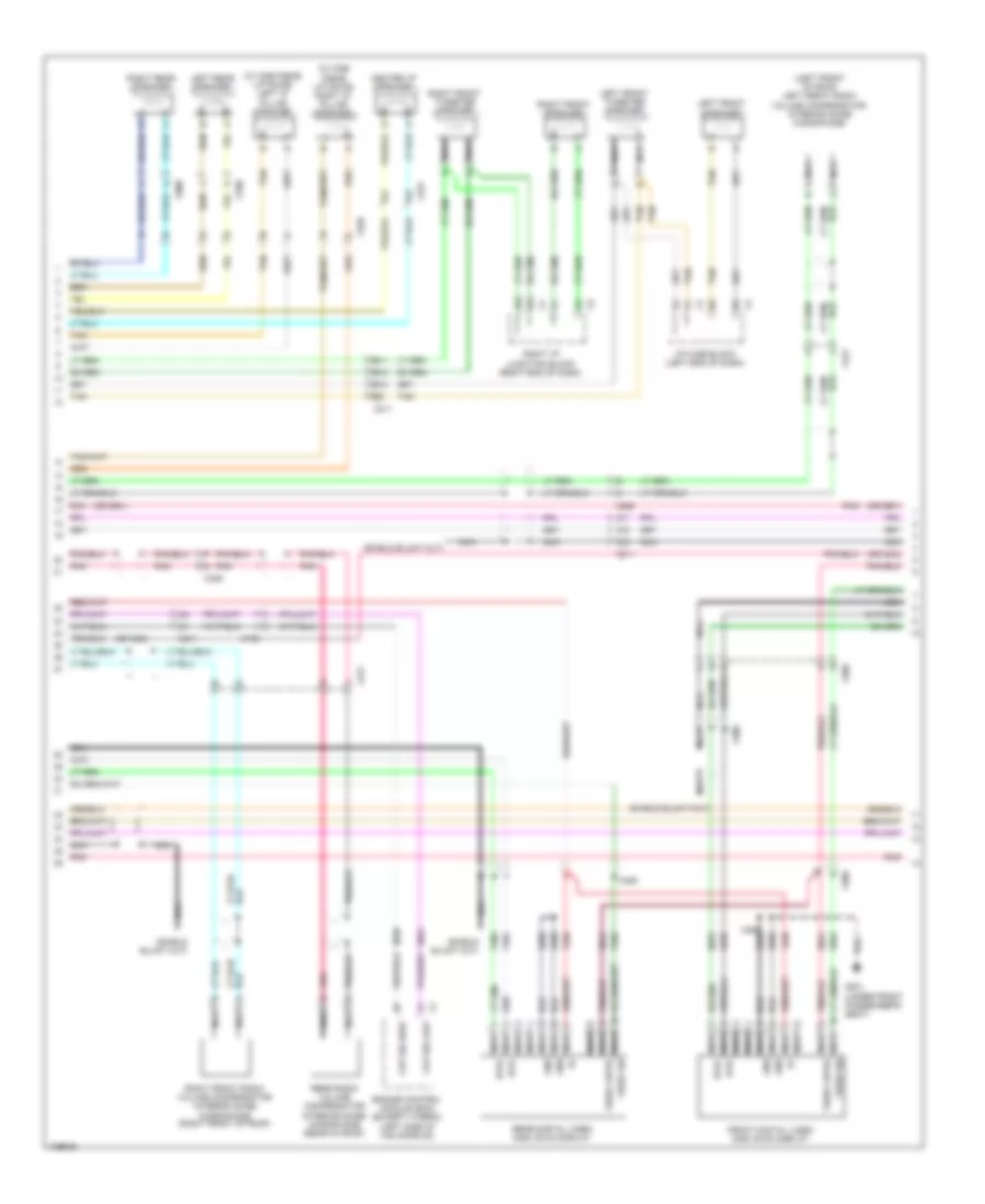 Navigation Wiring Diagram, with UYS, Y91  UQA (3 of 4) for Cadillac Escalade ESV 2014