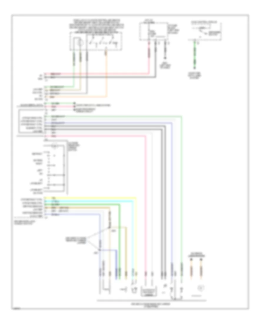 Memory Mirrors Wiring Diagram 1 of 2 for Cadillac Escalade EXT 2013