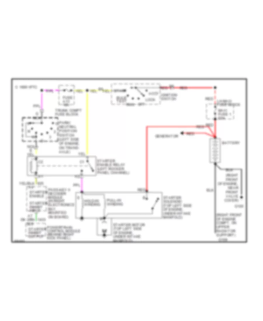 4 6L VIN 9 Starting Wiring Diagram for Cadillac Seville STS 1995