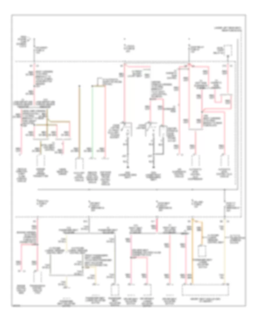 Power Distribution Wiring Diagram (5 of 5) for Cadillac DTS 2010