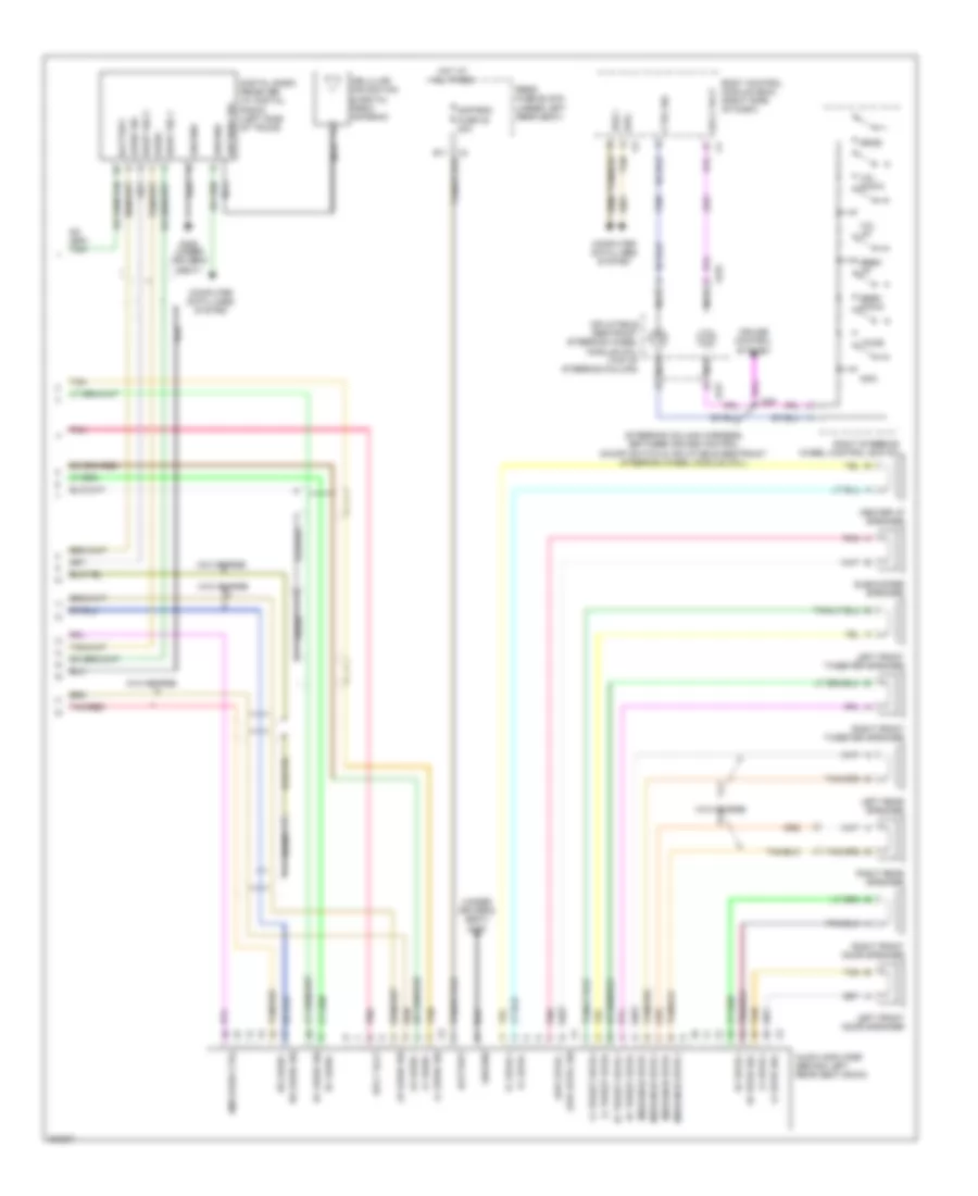 Radio Wiring Diagram, Enhanced (2 of 2) for Cadillac DTS 2010