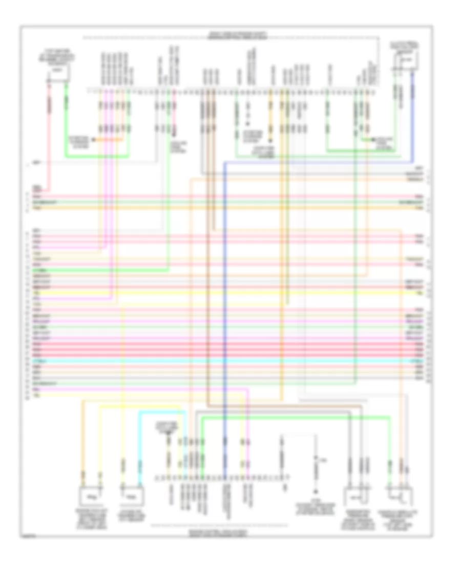 6.2L ВИН Р, Электросхема системы управления двигателем (3 из 6) для Chevrolet Corvette Z06 2009