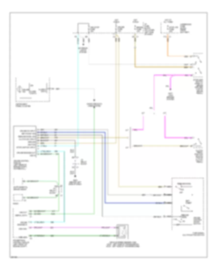 4.3L ВИН X, Электросхема системы круизконтроля для Chevrolet Silverado 2006 1500