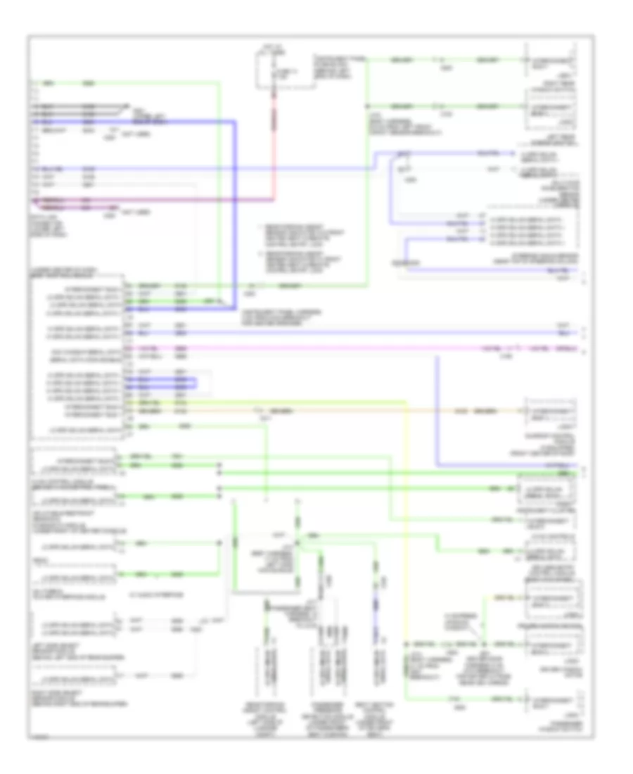 Электросхема линии передачи данных CAN (1 из 2) для Chevrolet Cruze LS 2014
