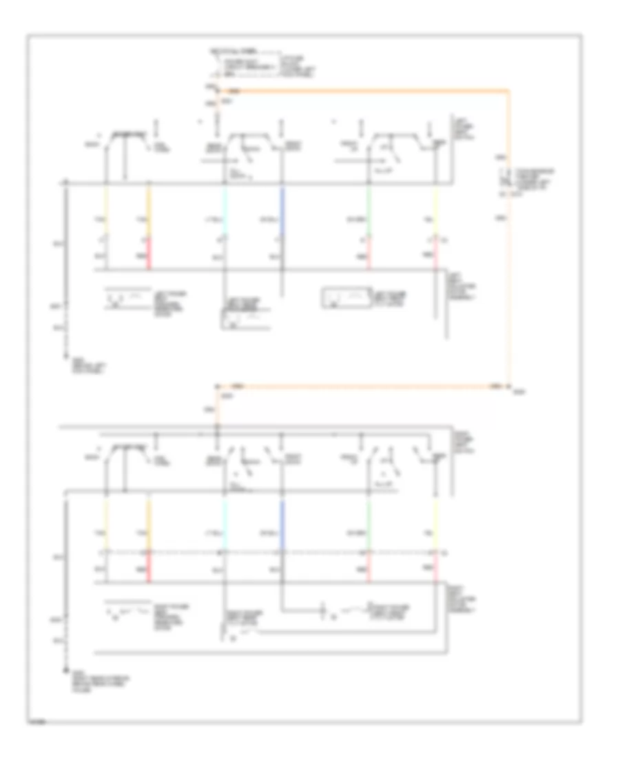 Электросхема привода сидений с 6 путями для Chevrolet Chevy Express G1997 1500
