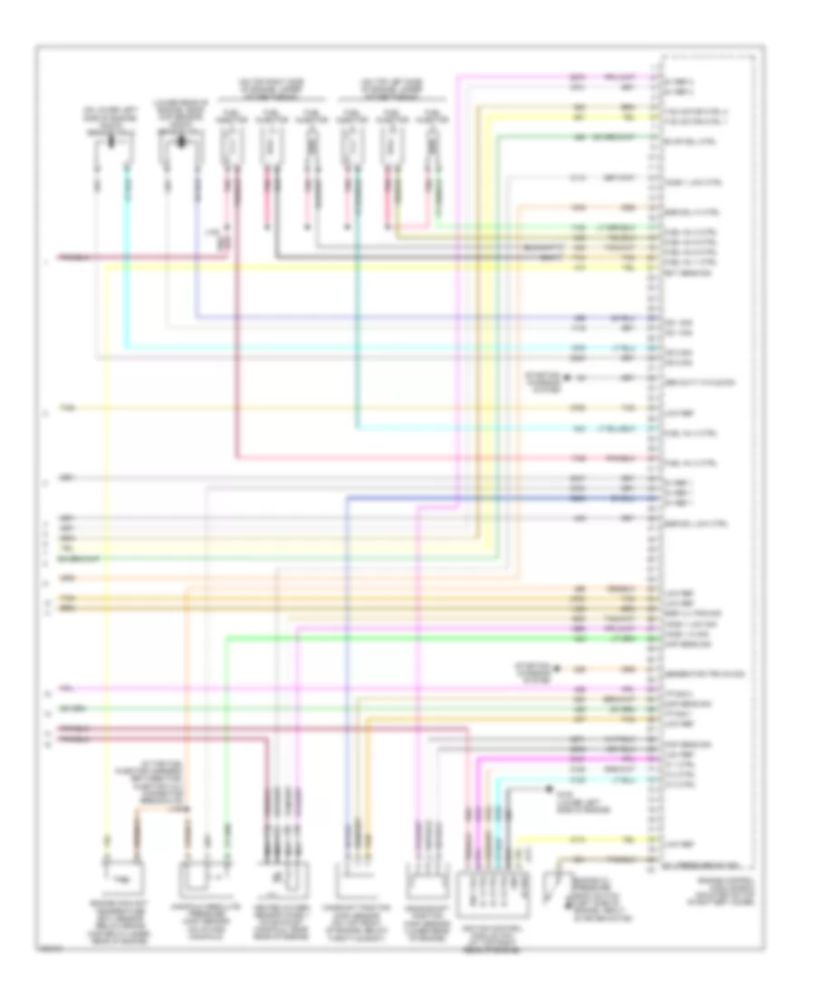 3.4L ВИН Ф, Электросхема системы управления двигателем (3 из 3) для Chevrolet Equinox LTZ 2009