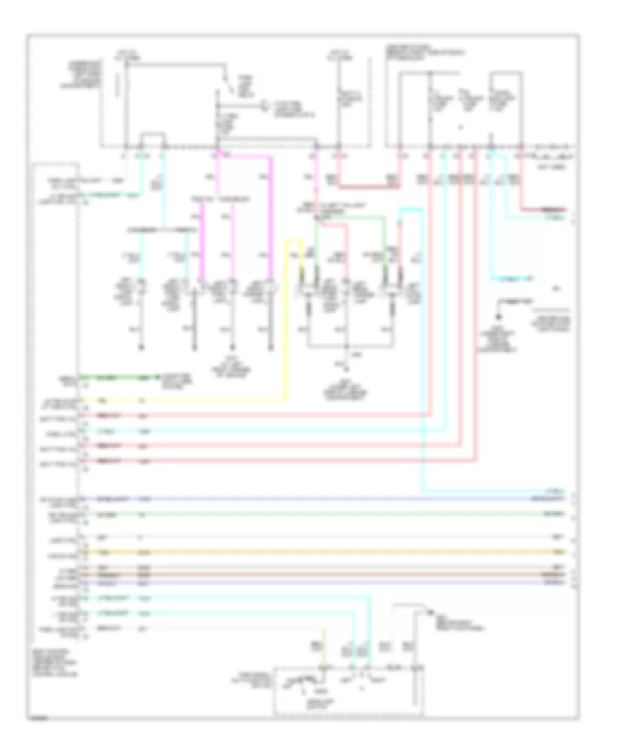 Электросхема внешнего освещения (1 из 2) для Chevrolet Equinox LTZ 2009