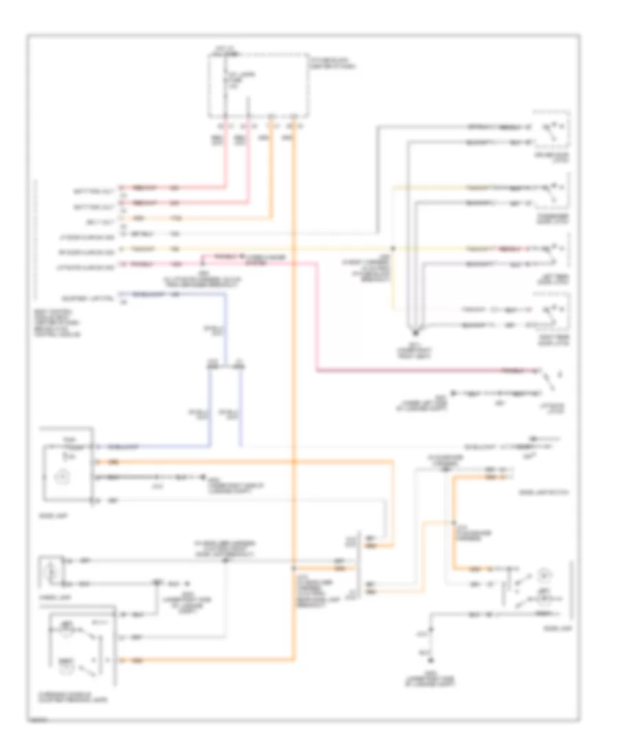 Электросхема подсветки для Chevrolet Equinox LTZ 2009
