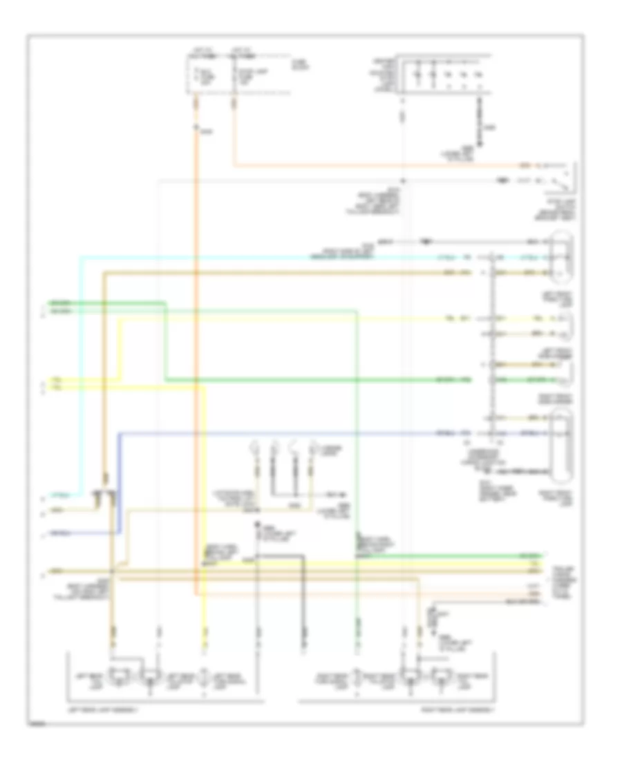 Электросхема внешнего освещения (2 из 2) для Chevrolet Venture LS 1998