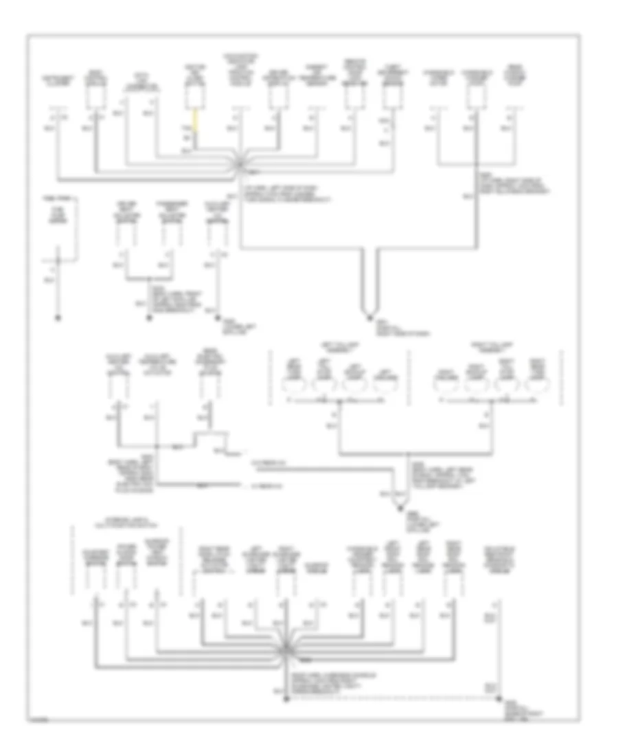 Электросхема подключение массы заземления (2 из 3) для Chevrolet Venture LS 1998