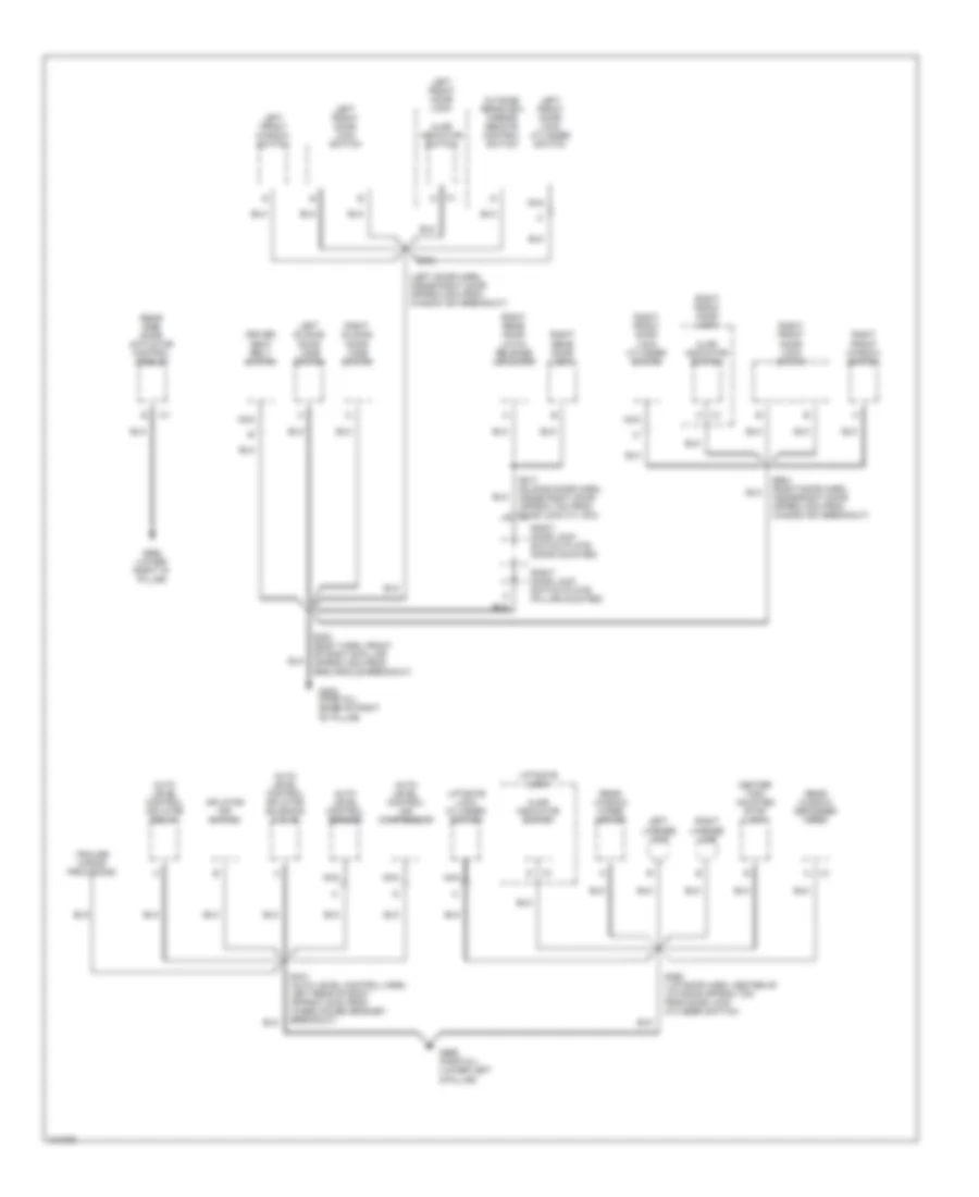 Электросхема подключение массы заземления (3 из 3) для Chevrolet Venture LS 1998