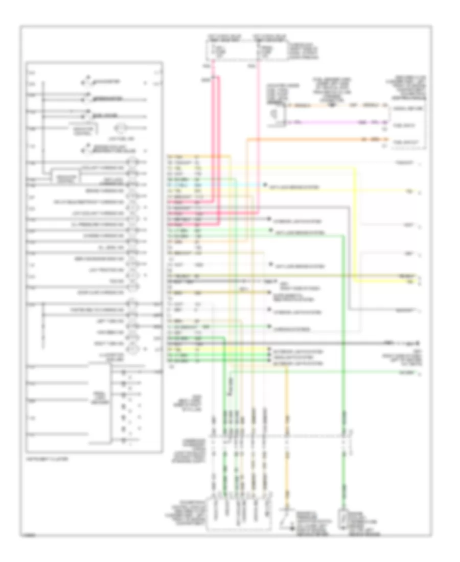 Электросхема панели приборов (1 из 2) для Chevrolet Venture LS 1998