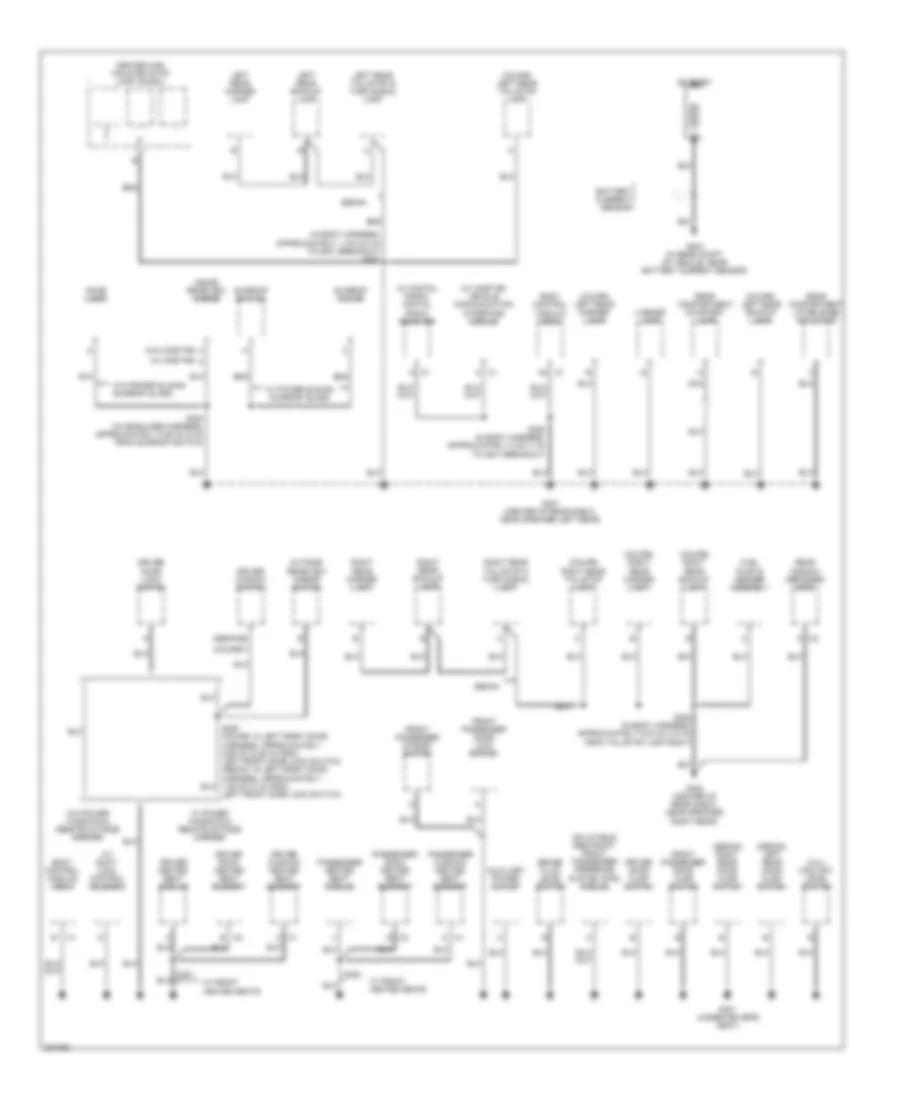 Электросхема подключение массы заземления (2 из 2) для Chevrolet Cobalt LS 2006