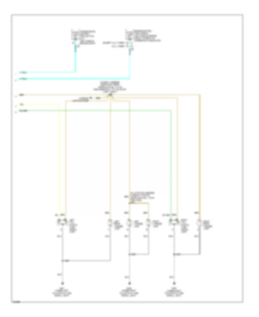 Электросхема внешнего освещения (2 из 2) для Chevrolet HHR LS 2009