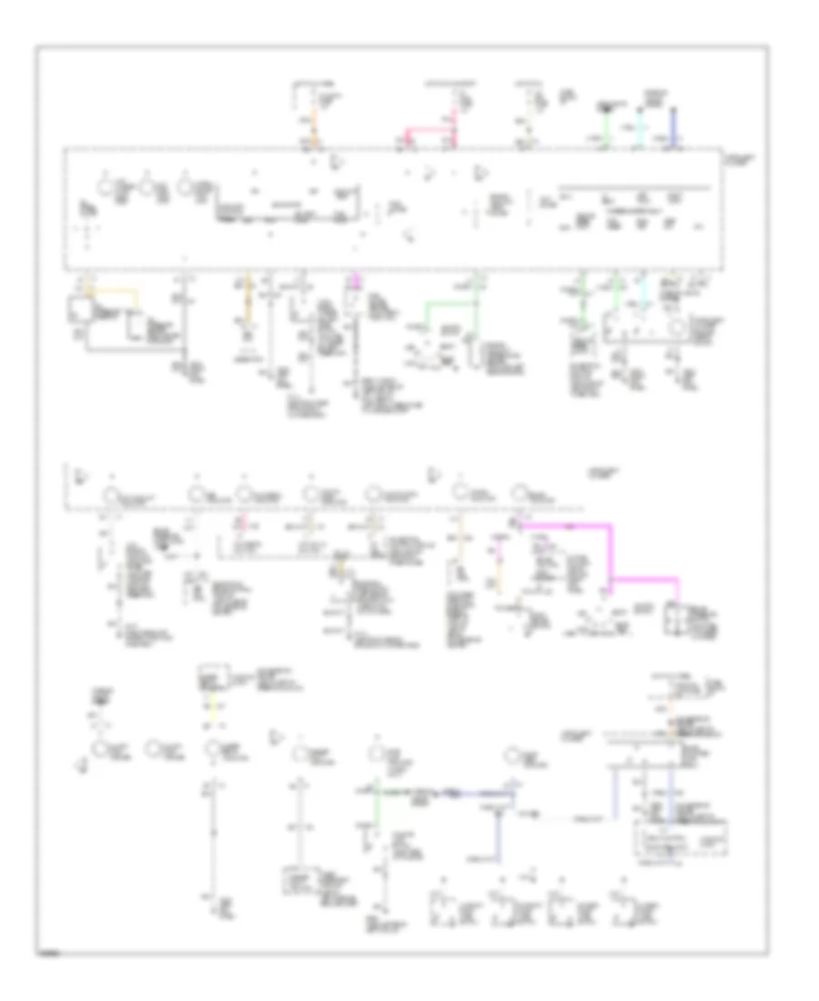 Электросхема панели приборов для Chevrolet Caprice Classic LS 1994