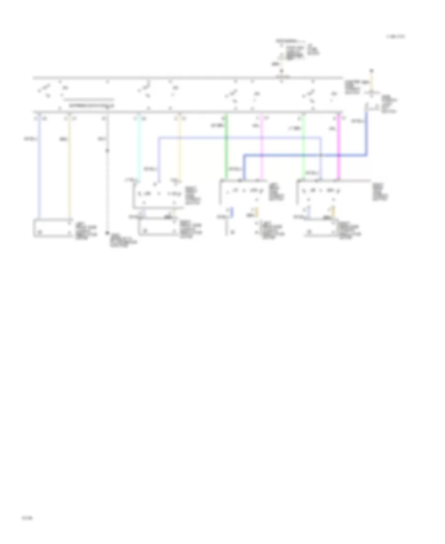 Электросхема стеклоподъемников для Chevrolet Caprice Classic LS 1994