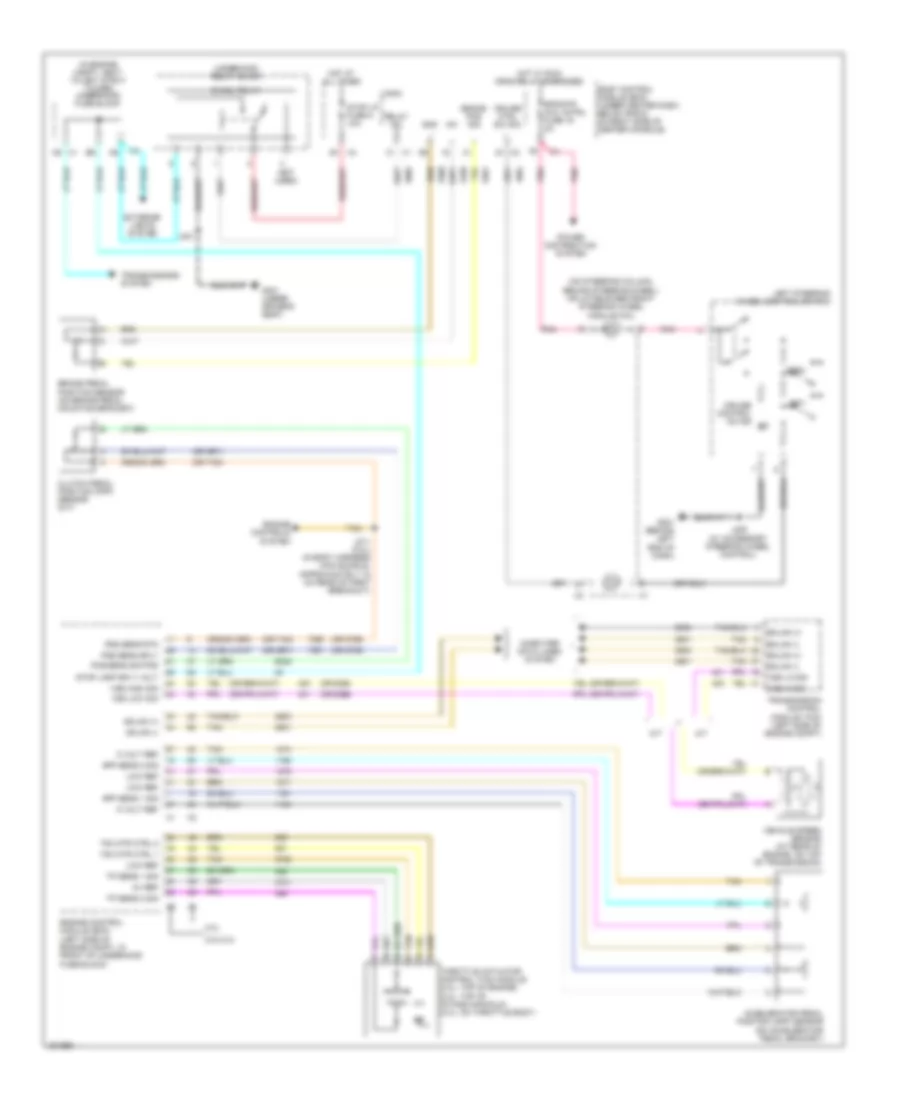 Электросхема системы круизконтроля для Chevrolet HHR LT 2009