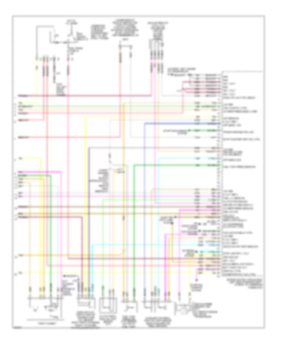 2.0L турбо ВИН X, Электросхема системы управления двигателем (4 из 4) для Chevrolet HHR LT 2009