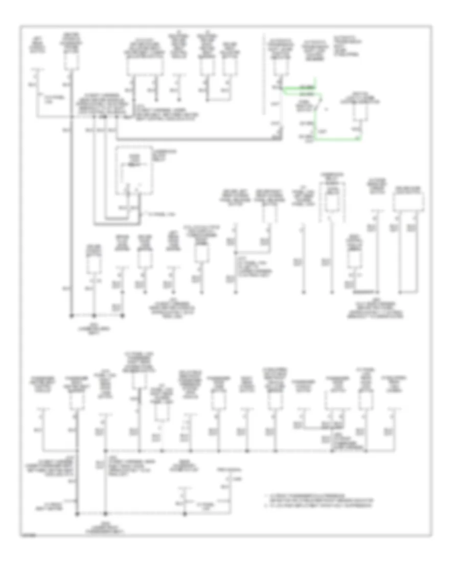 Электросхема подключение массы заземления (2 из 3) для Chevrolet HHR LT 2009