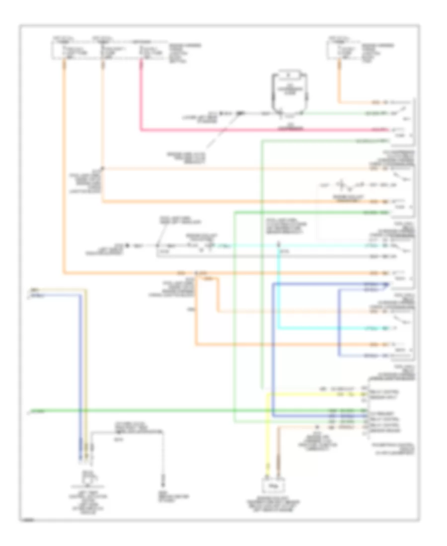 Электросхема кондиционера с ручный управлением, стандартная комплектация (2 из 2) для Chevrolet Impala 2000