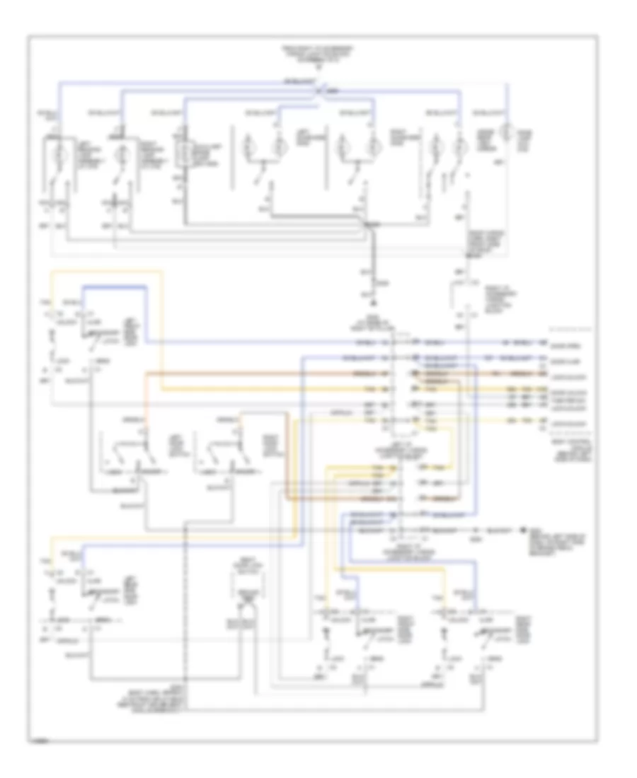 Электросхема подсветки (2 из 2) для Chevrolet Impala 2000